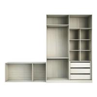 Guarda Roupa Closet, 3 Gavetas, 2 Cabideiros Legno Crema - 6