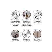 Guarda Roupa Canto 2 Portas 111,9cm Branco Com Connect - 3