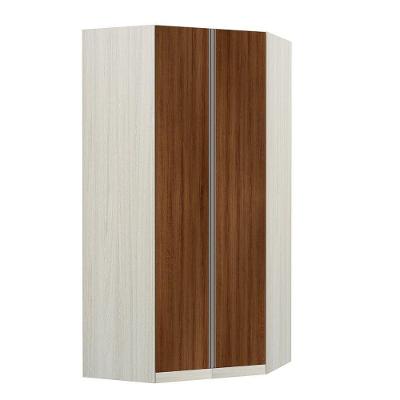 Guarda Roupa Solteiro Canto Diagonal Luciane Prime Plus 2 Portas Legno Crema