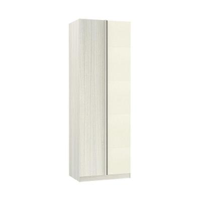 Guarda Roupa Canto Reto Luciane Prime Plus 1 Porta de Bater Legno Crema