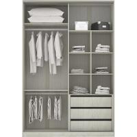 Guarda-roupa 2 Portas De Correr 8 Cm Crema Com Branco Mat - 3