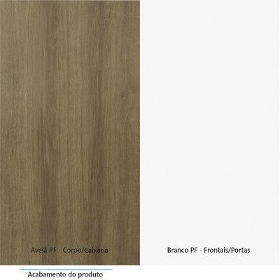 Guarda Roupa Paris 3 Portas 2 Gavetas Avelã