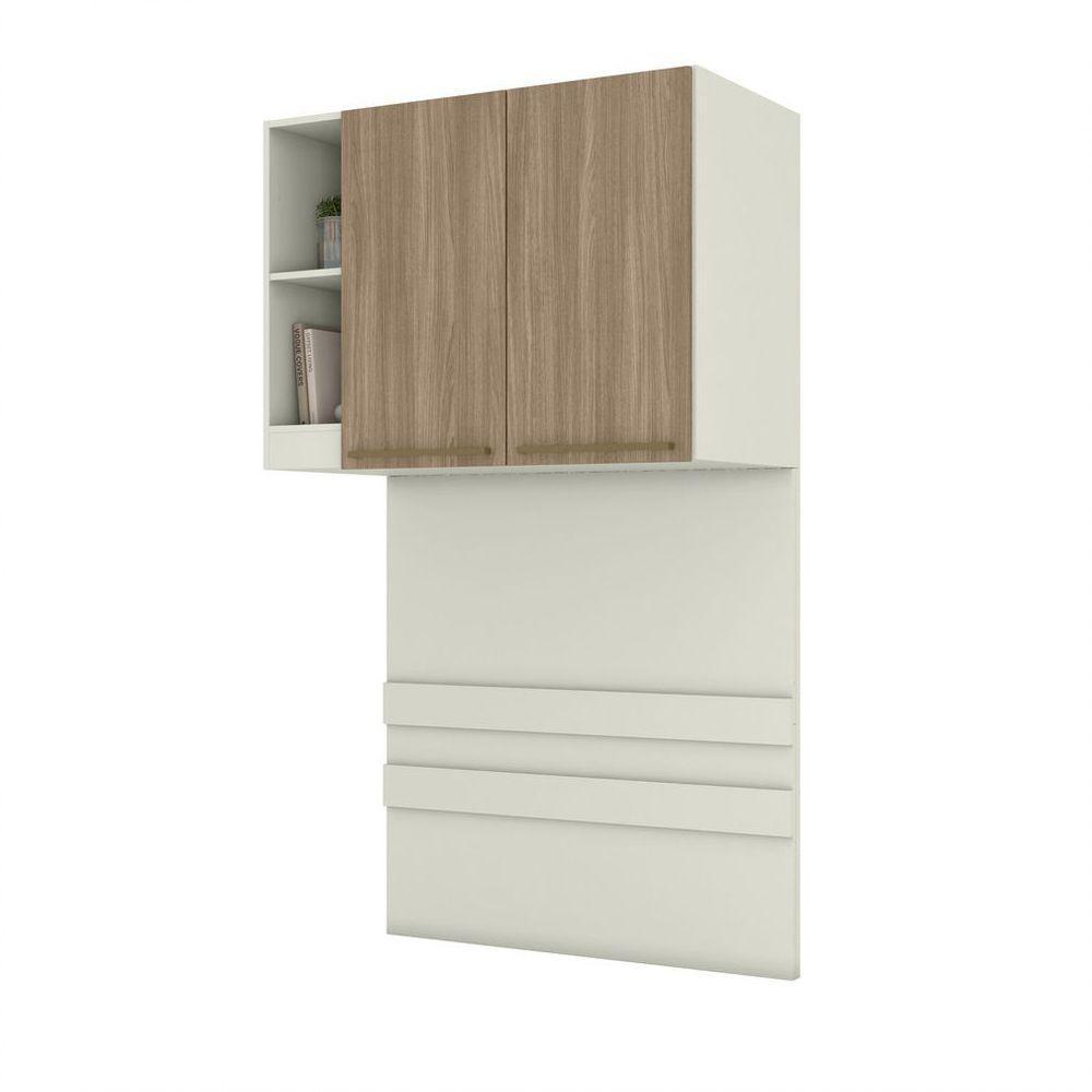 Ponte Solteiro Modulado 02 Portas Predileto Henn Areia Hp Com Jequitibá - 1