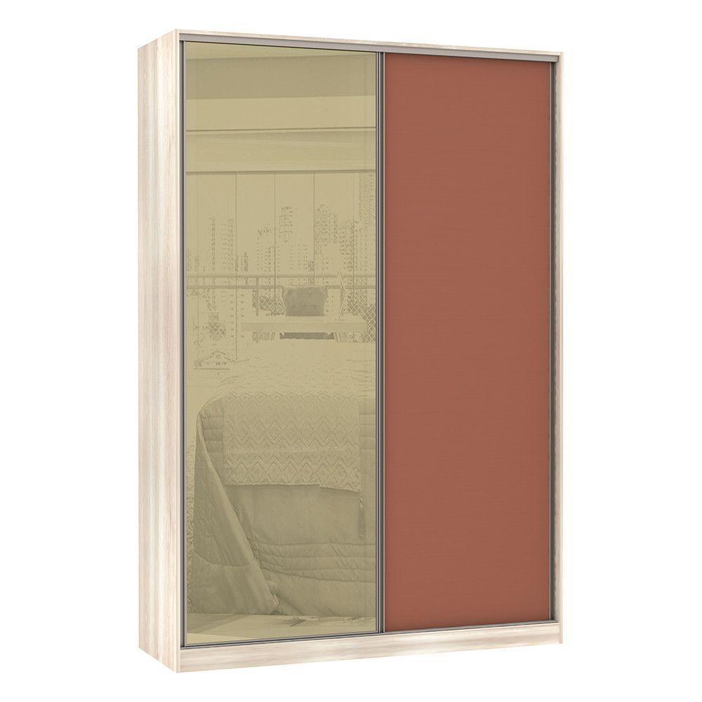 Guarda-roupa Solteiro 2 Portas De Correr 8 Cm Gaia - 1