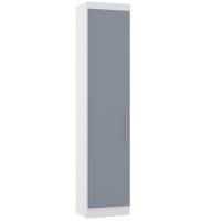 Guarda Roupa Sapateira Modulado 50cm 1 Porta Alpes Luciane Móveis Branco Pf Com Grey Sky Pf - 1
