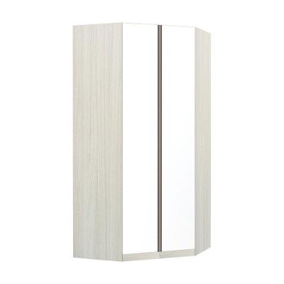 Guarda Roupa Solteiro Luciane Canto Diagonal Prime Plus 2 Portas Legno Crema Branco