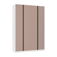 Guarda Roupa 4 Portas 159,2 Cm Branco Ff Com Connect - 1