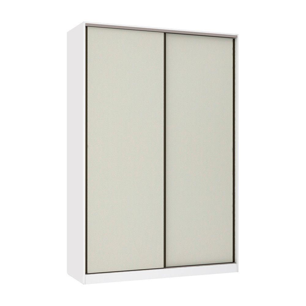 Guarda Roupa 2 Portas De Correr 159cm Branco Ff Com Kashmir - 1