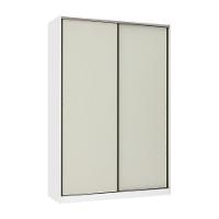 Guarda Roupa 2 Portas De Correr 159cm Branco Ff Com Kashmir - 1