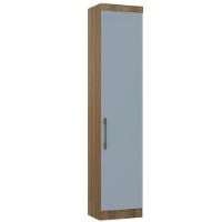 Guarda Roupa Sapateira Modulada 50cm 1 Porta Paris Luciane Móveis Avelã Pf Com Grey Sky Pf - 3