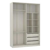 Guarda-roupa 4 Portas 160Cm Crema Com Nogueira Dourado - 3