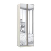 Guarda-roupa 2 Portas Com Espelho 80cm Legno Crema - 1