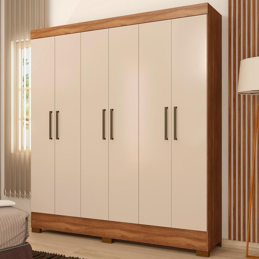 Guarda Roupa Casal 6 Portas 62320 Amendola Off White - 1