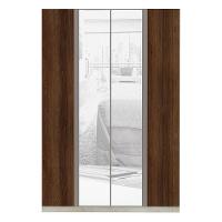 Guarda-roupa 4 Portas 160Cm Crema Com Nogueira Dourado - 1