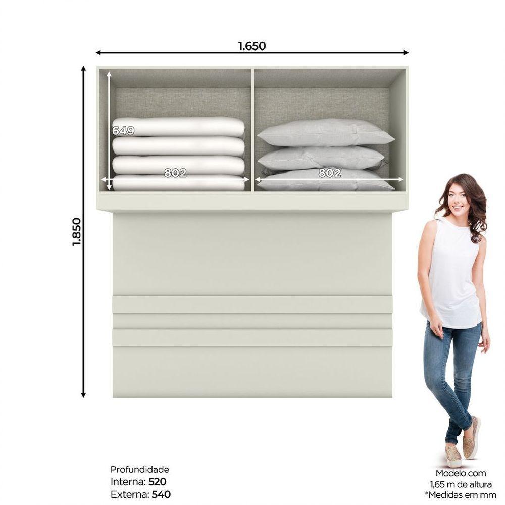 Ponte Casal Modulado 04 Portas Prediletto Henn Areia Hp Com Jequitibá - 7