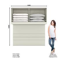 Ponte Casal Modulado 04 Portas Prediletto Henn Areia Hp Com Jequitibá - 5