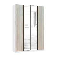 Guarda Roupa 4 Portas 159,2 Cm Branco Com Legno Crema - 1