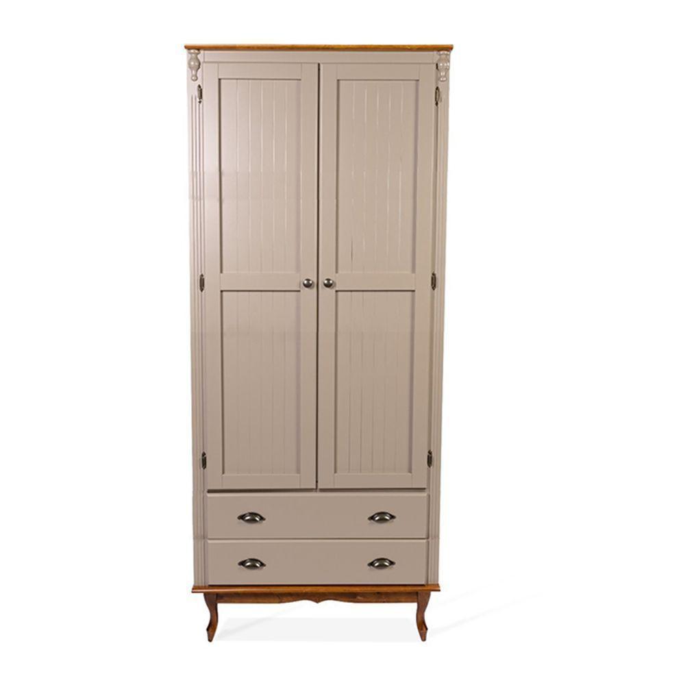 Roupeiro Antique 2 Portas E 2 Gaveta - 2081 Cor Laca - Nude - 1