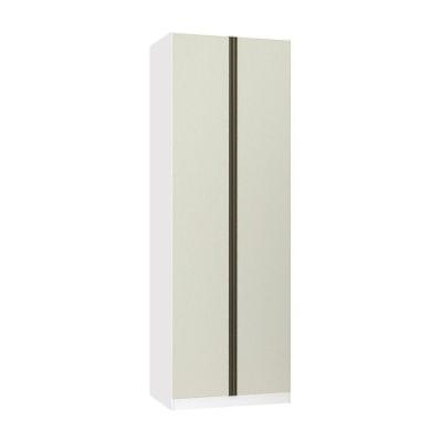 Guarda Roupa Modulado Prime Luciane 2 Portas de Bater 3 Gavetas Branco MDP