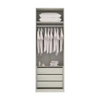 Guarda Roupa 2 Portas 80cm Legno Crema Com Kashmir - 3