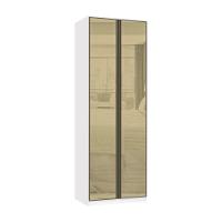 Guarda Roupa Modulado 2 Portas 80cm Bronze Branco Ff Bronze - 1