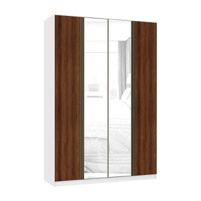 Guarda Roupa Modulado Prime Luciane 4 Portas 3 Gavetas Branco