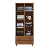 Conjunto Quarto Imbuia: Guarda-roupa Multiuso Flex 2 Portas 2 Gavetas, Cômoda 4 Gavetas Madeira