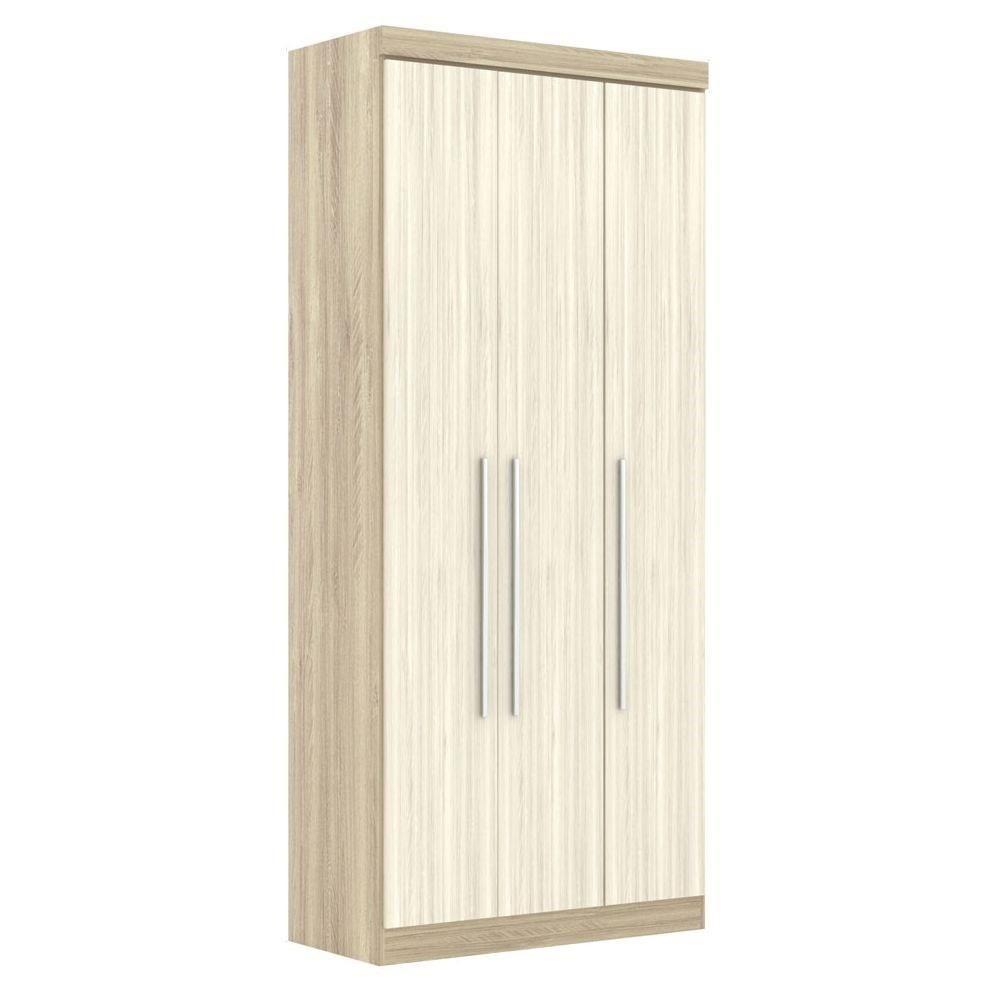 Guarda Roupa Modulado 3 Portas 2 Gavetas 192 Master Avelã Rústico/ártico Rústico - Eucamóveis - 1