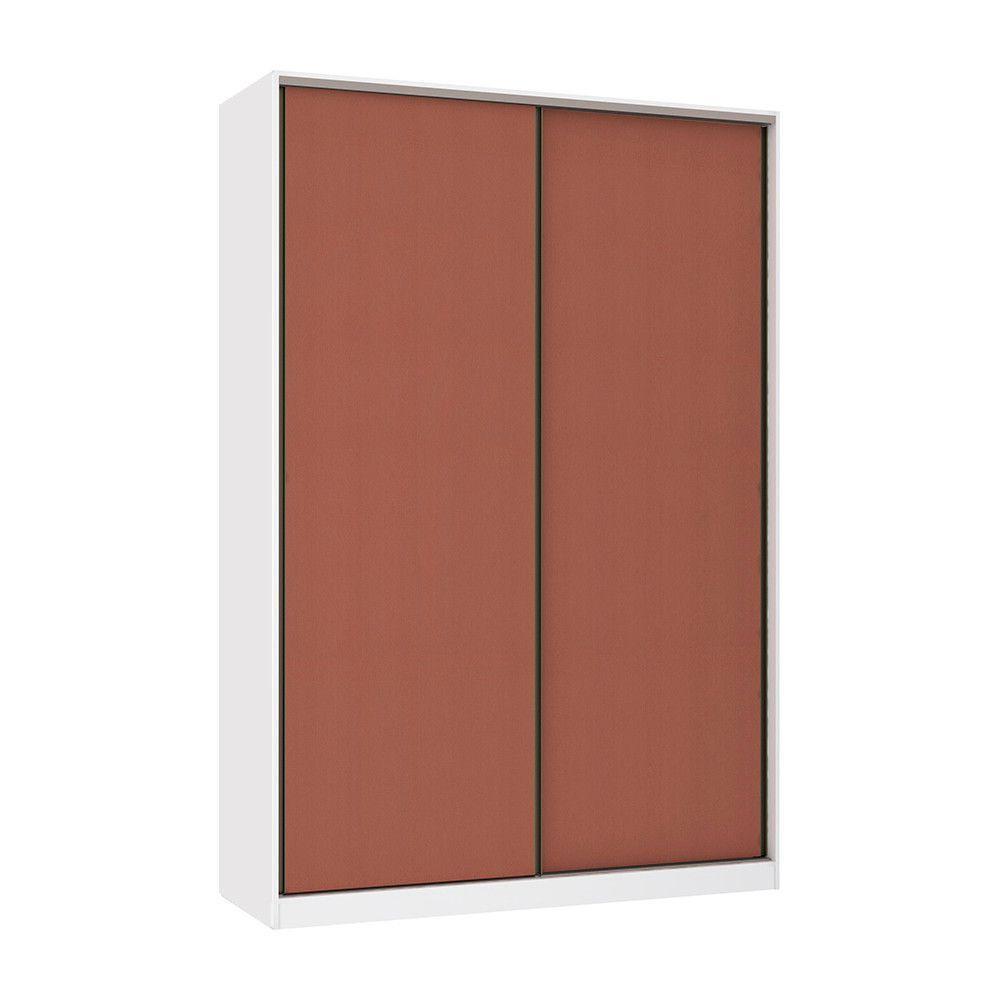 Guarda Roupa 2 Portas De Correr 159cm Branco Ff Com Gaia - 1