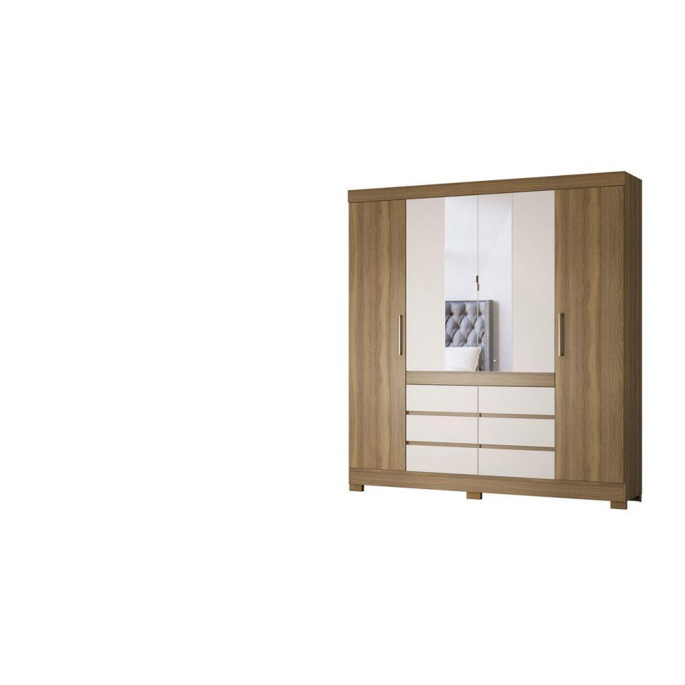 Guarda Roupa 4 Portas Cádis Amendola Off White - 3