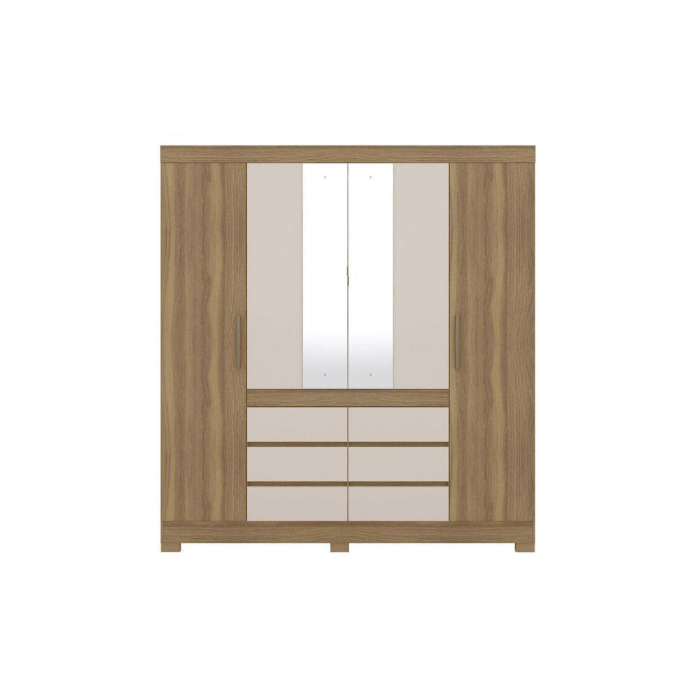 Guarda Roupa 4 Portas Cádis Amendola Off White - 4