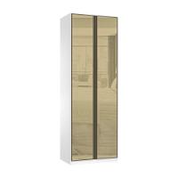 Guarda Roupa 2 Portas 80cm Branco Bronze - 1