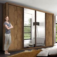 Guarda Roupa Casal Com 6 Espelhos 4 Portas Firenze Minastex Freijó - 6