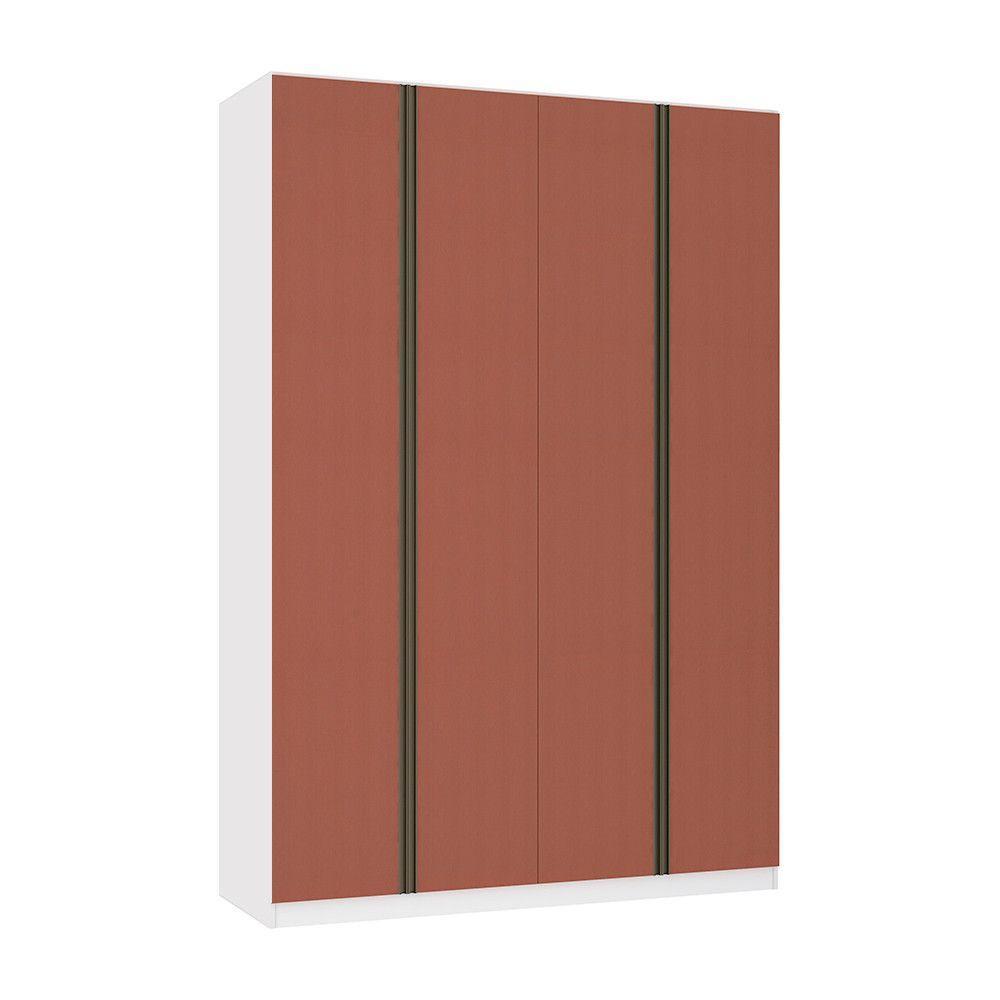 Guarda Roupa 4 Portas 159,2 Cm Branco Ff Com Gaia - 1