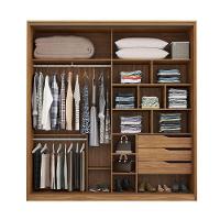 Guarda Roupa Belga 2 Portas 3 Gavetas Amendola Grafito - 2