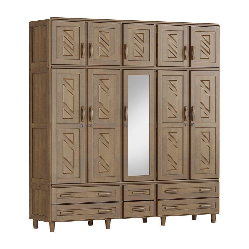 Guarda-Roupa Berlim Flex Casal Imbuia 10 Portas 6 Gavetas - 1