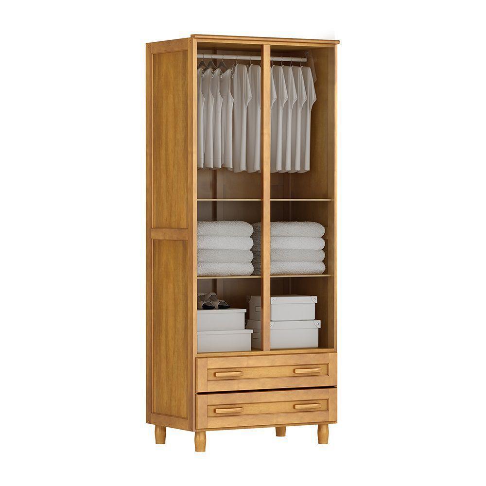Guarda-roupa Multiuso Mel com 2 Portas 2 Gavetas - 3
