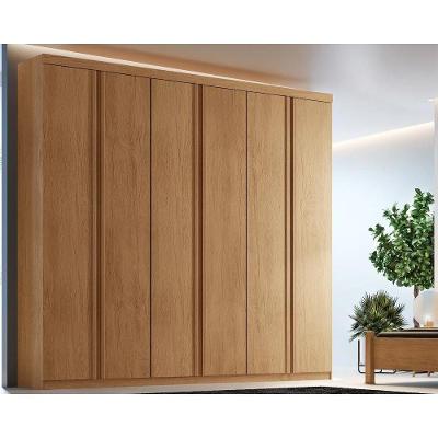 Guarda Roupa 6 Portas Filadélfia e 4 Gavetas Naturale - Rufato
