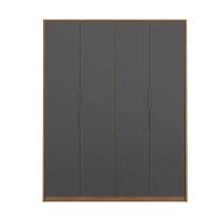 Guarda Roupa Attore 4 Portas 3 Gavetas Amendola Grafito