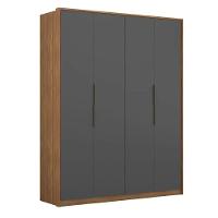 Guarda Roupa Attore 4 Portas 3 Gavetas Amendola Grafito - 5