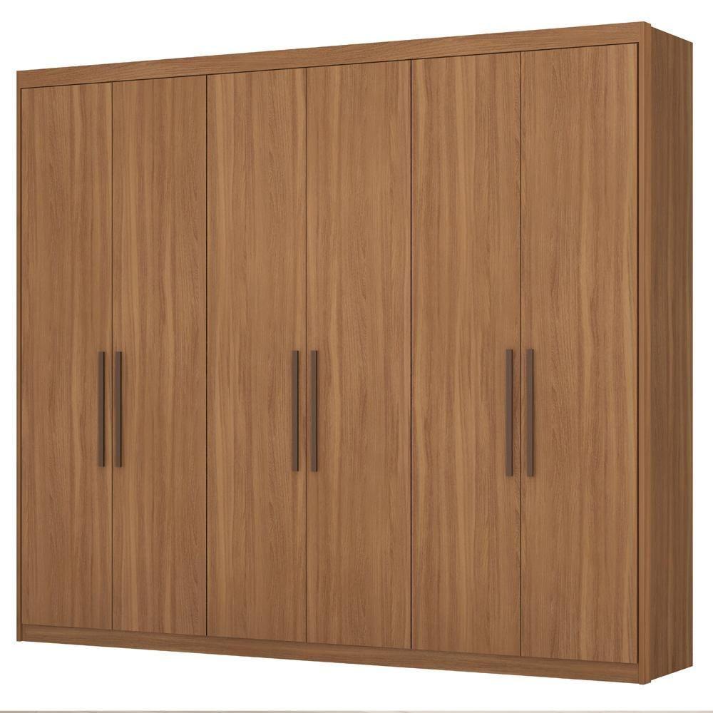 Guarda Roupa Casal 6 Portas 267Cm 63370 Sumatra Amendola Touch Demobile Amendola Touch - 1