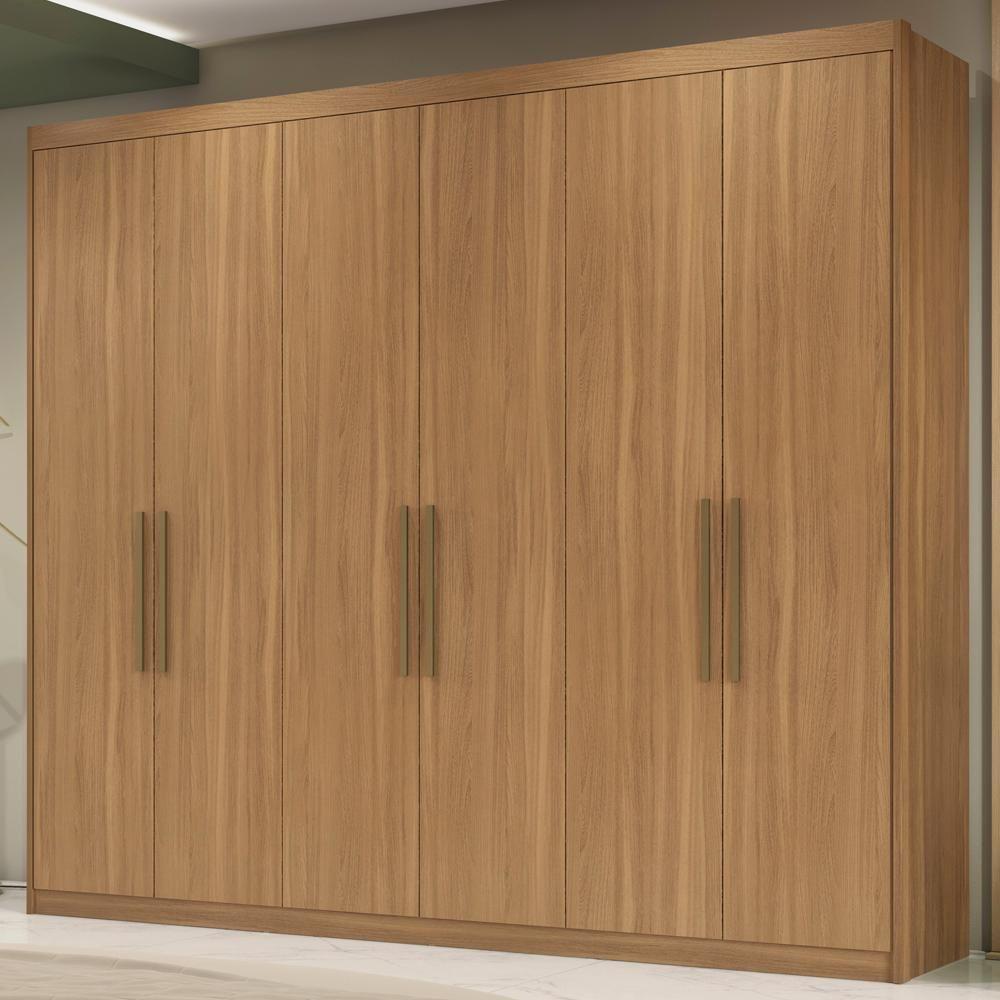 Guarda Roupa Casal 6 Portas 267Cm 63370 Sumatra Amendola Touch Demobile Amendola Touch - 8