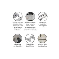 Guarda Roupa 2 Portas 90cm Branco Ff Com Legno Crema - 3