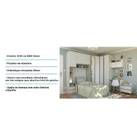 Guarda Roupa Solteiro C/ Espelho E Escrivaninha Legno Crema - 3