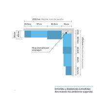 Guarda Roupa Solteiro C/ Espelho E Escrivaninha Legno Crema