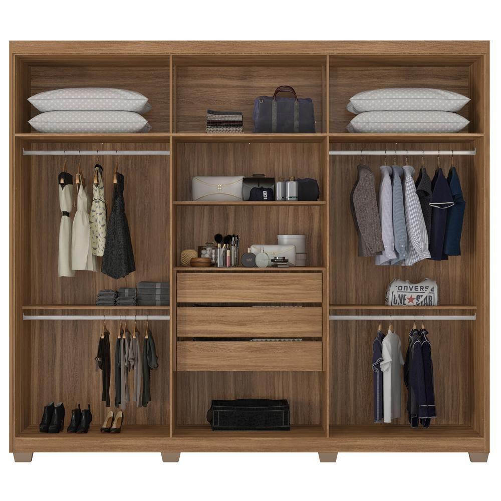 Guarda Roupa Casal 6 Portas Com Pes 63370Pe Sumatra Amendola Touch Demobile Amendola Touch - 8