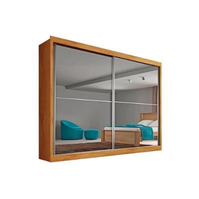 Guarda Roupa Casal Verona Plus 2 Portas de Correr 3 Gavetas Peroba Móveis Europa