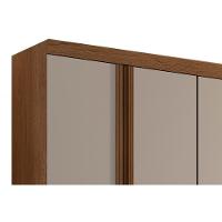 Guarda Roupa Casal Filadélfia 6 Portas e 4 Gavetas Naturale/Off White - Rufato