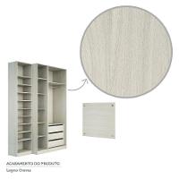 Guarda Roupa Closet Sem Portas 4 Peças, 3 Gavetas, Sapateira - 2