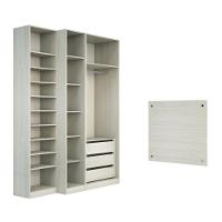 Guarda Roupa Closet Sem Portas 4 Peças, 3 Gavetas, Sapateira - 6